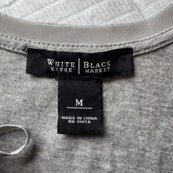 White House Black Market silver sequin tank top - Picture 7 of 8